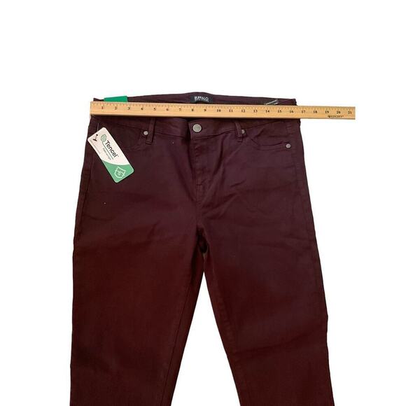 Buffalo David Bitton Vale Stretch Skinny Jeans Women's 12/32 Burgundy Mid-Rise - Picture 3 of 6